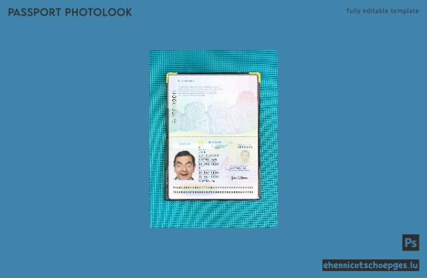 Beispielansicht eines australischen Standard-Passfotos